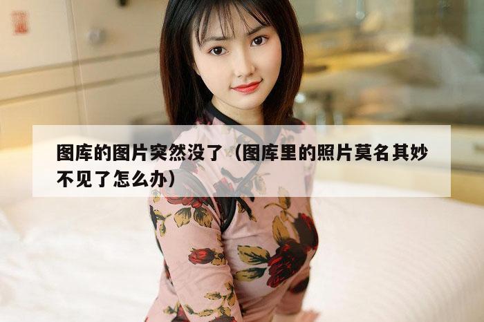 图库的图片突然没了（图库里的照片莫名其妙不见了怎么办）